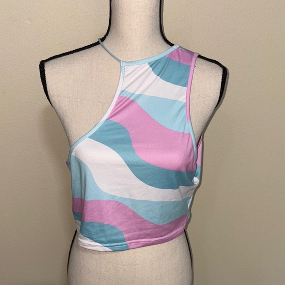 SHEIN Tops - Stylish Multicolor Asymmetrical Women's Top